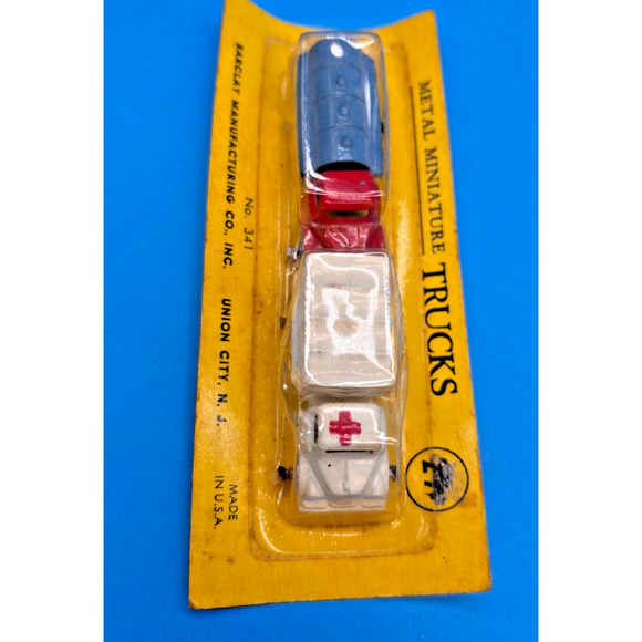 Rare Vintage Barclay Miniature Metal Trucks NOS No. 341 USA Unopened - Picture 8 of 11